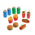 Junk Food 3D Erasers